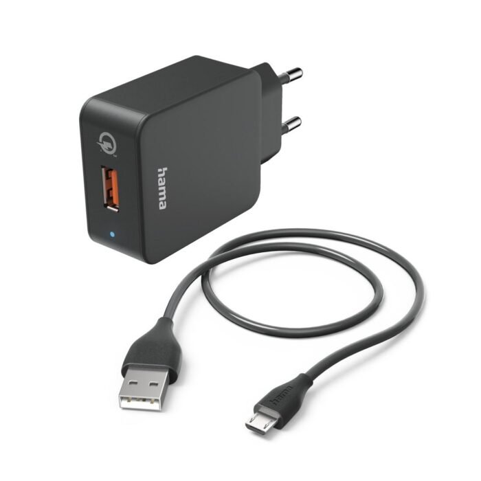 Зарядно устройство 220V micro USB + кабел, 3 A, 201621 - Image 1